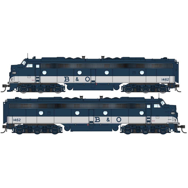 Walthers Proto 920-49908 HO Scale EMD E8A-A Diesel Baltimore & Ohio B&O 1462/1466 DC