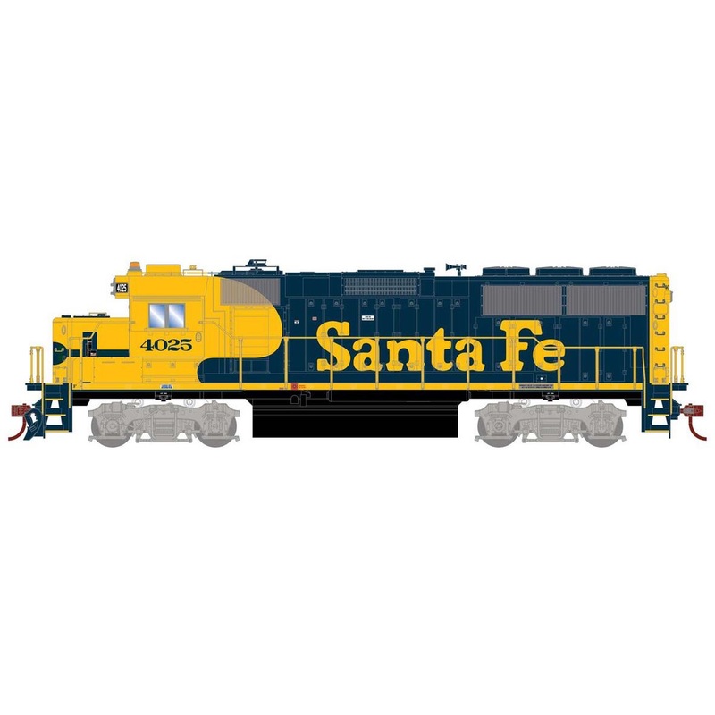 Athearn RTR 1014 HO Scale GP60 Diesel Santa Fe ATSF 4025 DC
