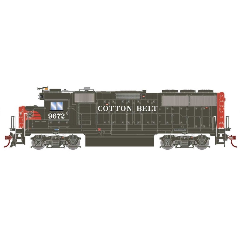 Athearn RTR 1146 HO Scale GP60 Diesel Cotton Belt SSW 9672 DCC/Sound