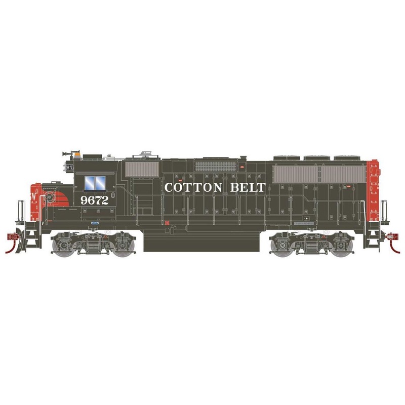 Athearn RTR 1188 HO Scale GP60 Diesel Cotton Belt SSW 9672 DC