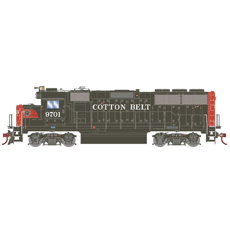 Athearn RTR 1213 HO Scale GP60 Diesel Cotton Belt SSW 9701 DCC/Sound
