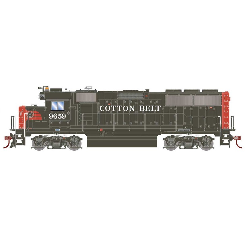 Athearn RTR 1221 HO Scale GP60 Diesel Cotton Belt SSW 9659 DCC/Sound