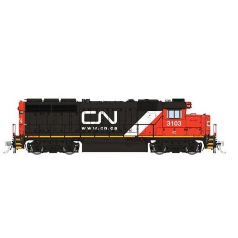 Rapido Trains 40511 HO Scale EMD GP40 Diesel Canadian National "Ex-IC" CN 3103 DCC & Sound