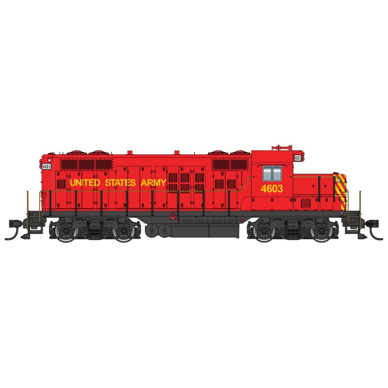 Walthers Mainline 910-20430 HO Scale EMD GP9 Ph II Chop Nose US Army 4623 DCC
