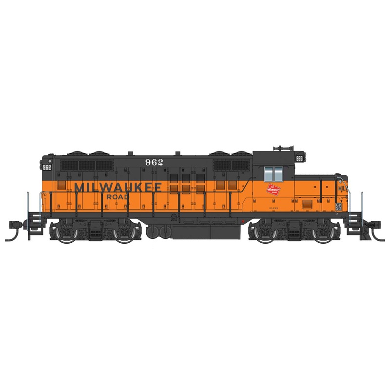 Walthers Mainline 910-20440 HO Scale EMD GP9 Ph II Chop Nose Milwaukee Road MILW 973 DCC