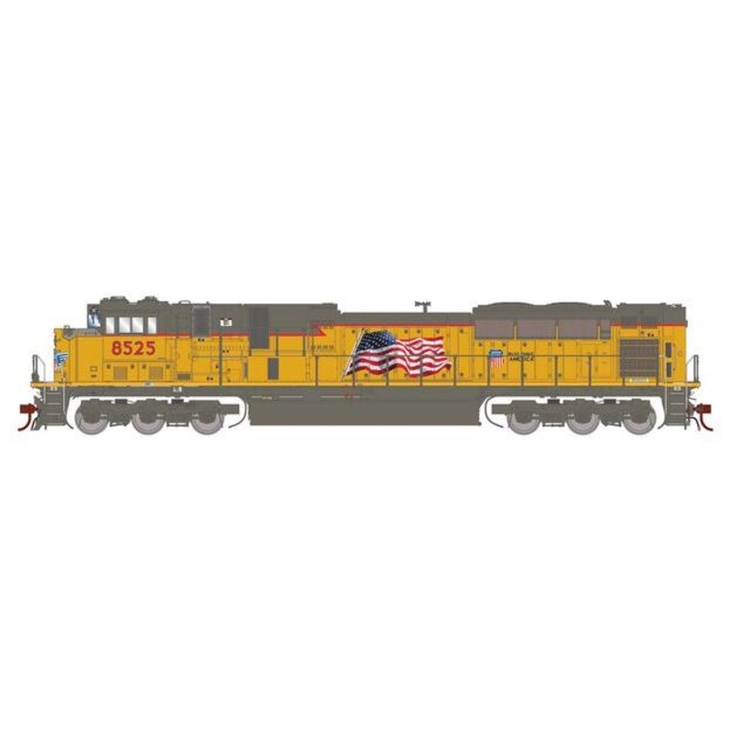 Athearn Genesis G1036 HO Scale EMD SD90MAC-H Ph2 Union Pacific UP 'Flag' 8525 DC