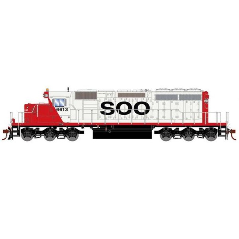 Athearn RTR 1232 HO Scale EMD SD40-2 SOO Line 6613 DC