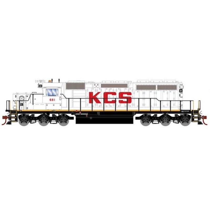 Athearn RTR 1237 HO Scale EMD SD40-2 Kansas City Southern KCS 681 DC