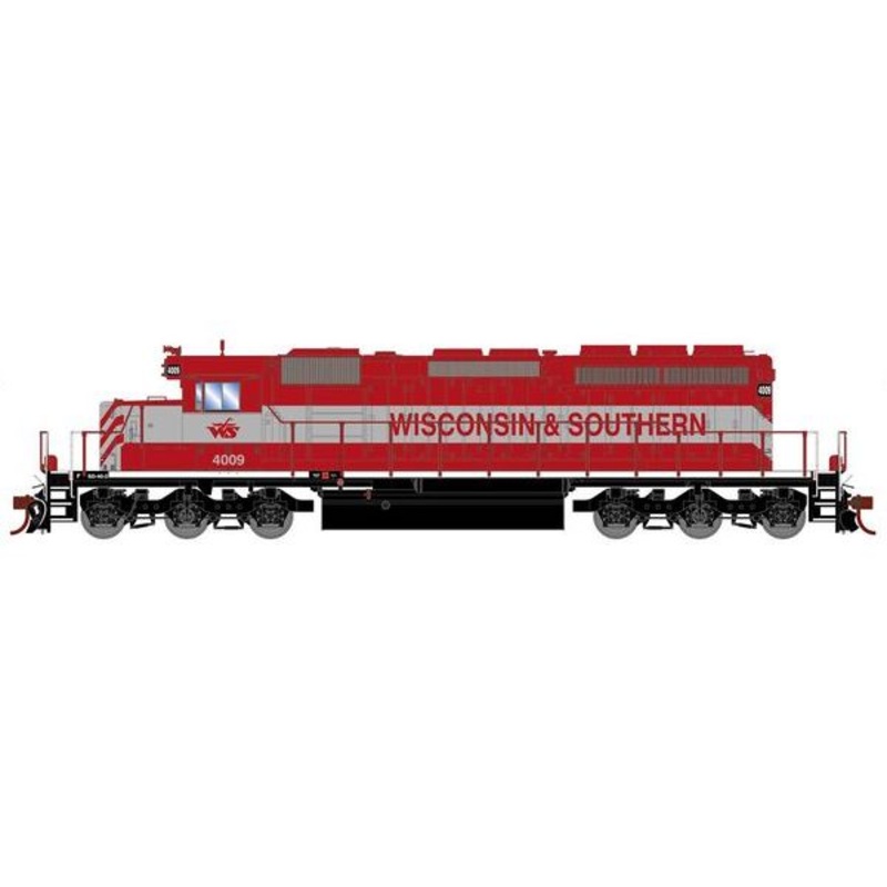 Athearn RTR 1238 HO Scale EMD SD40-2 Wisconsin & Southern WAMX 4009 DC