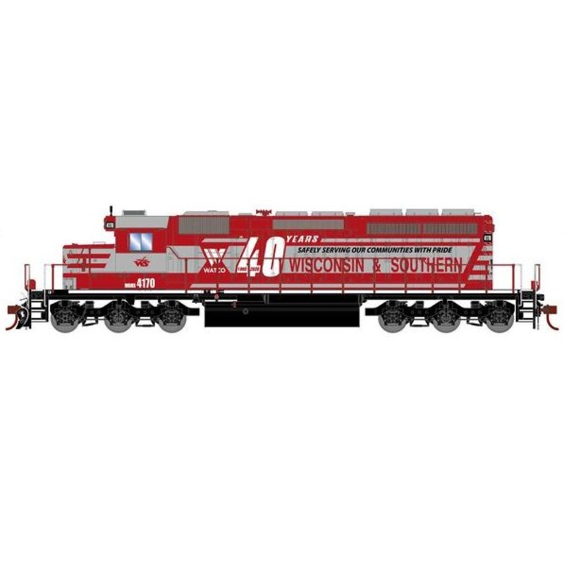 Athearn RTR 1239 HO Scale EMD SD40-2 Wisconsin & Southern WAMX 4170 DC