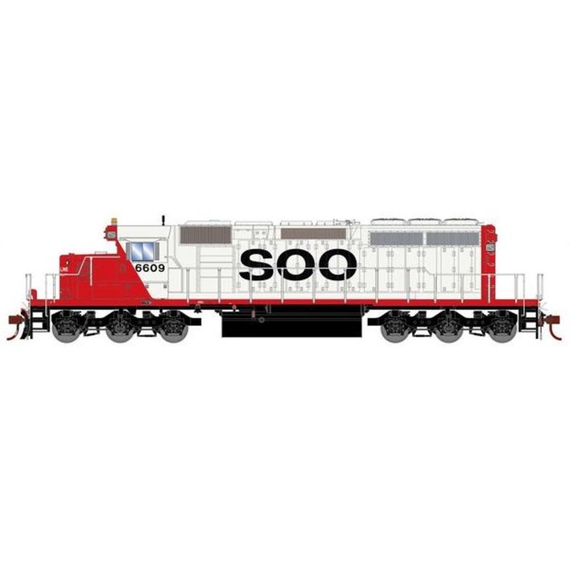 Athearn RTR 1257 HO Scale EMD SD40-2 SOO Line 6609 DCC/Sound