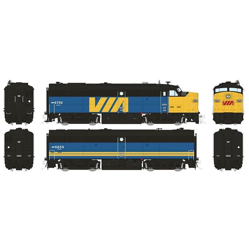Rapido 21110 HO ALCo FPA2 FPB-2U Diesel VIA 6759 / 6859
