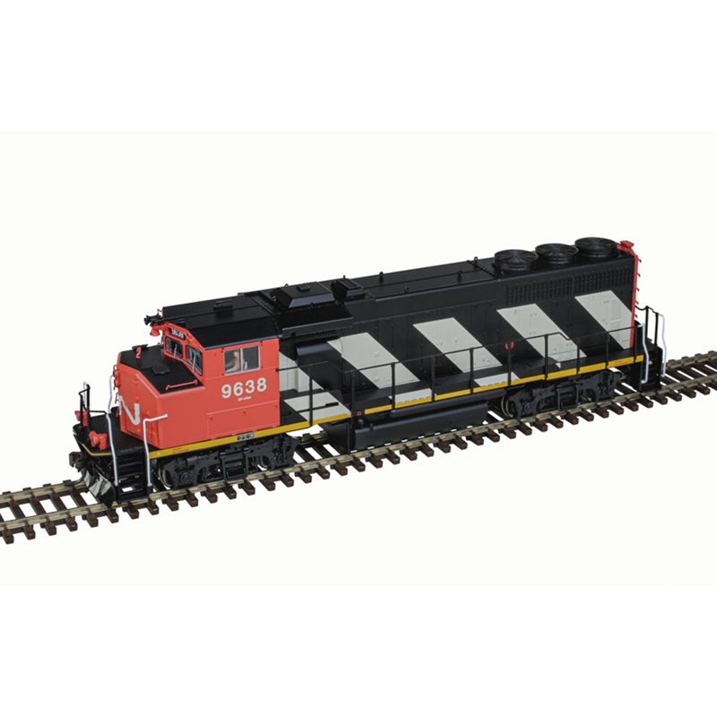 Atlas 10004401 HO Scale GP40-2W Diesel Canadian National CN 9638 - DC (Zebra Stripe)