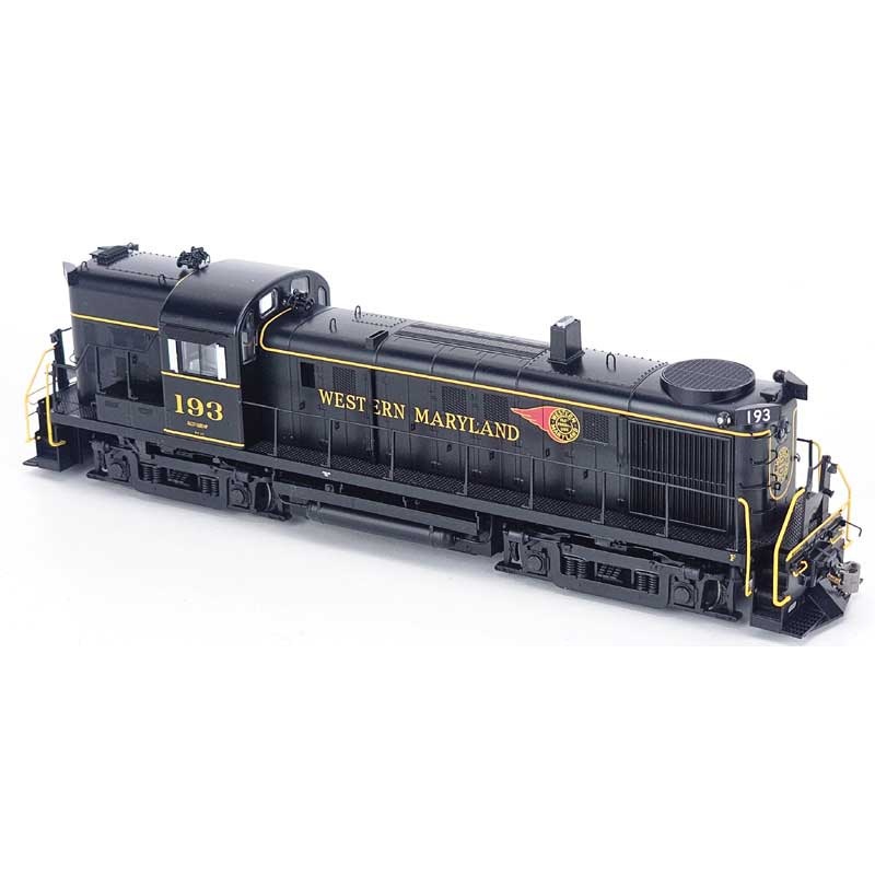Bowser 25410 HO Scale ALCo RS-3 Hammerhead Diesel Western Maryland WM 194 DCC & Sound (Fireball)