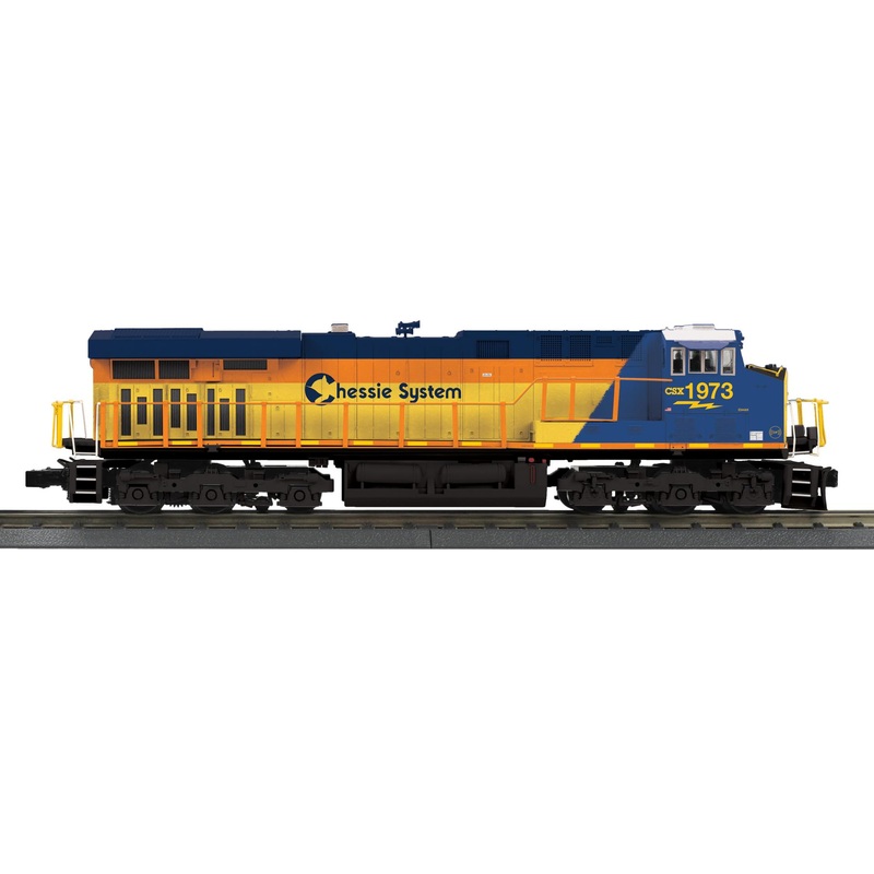 MTH RailKing 30-212421-1 O Gauge GE ES44 Diesel Chessie Heritage CSX 1973 (PS3)