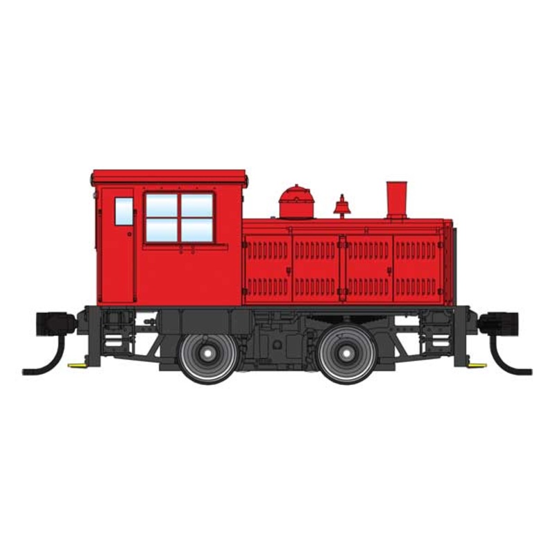 Walthers 910-20017 Plymouth ML-8 Switcher Red with Pilot Stripes with DCC