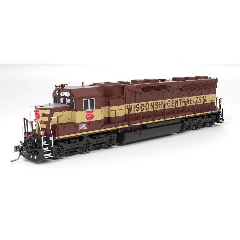 BLI 9826 HO Scale EMD SD45 Wisconsin Central WC 7514 Stealth DC