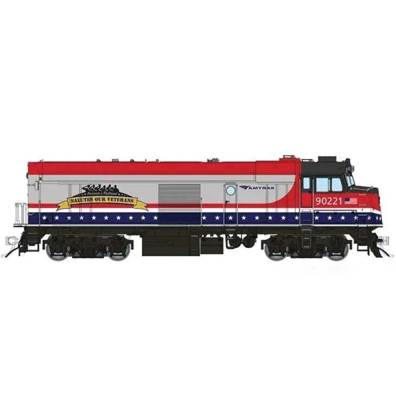 Rapido 81022 HO Scale NPCU "Cabbage" Amtrak 90208 (Veterans) - DC