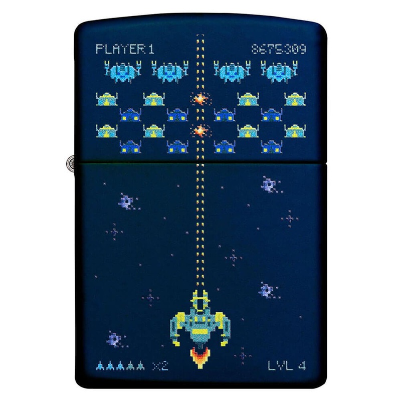 Briquet de l'espace mat de la marine zippo