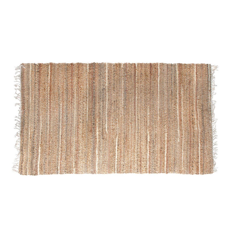 Couleurs de tapis de plancher en coton en jute de l'Everest (180x120 cm)