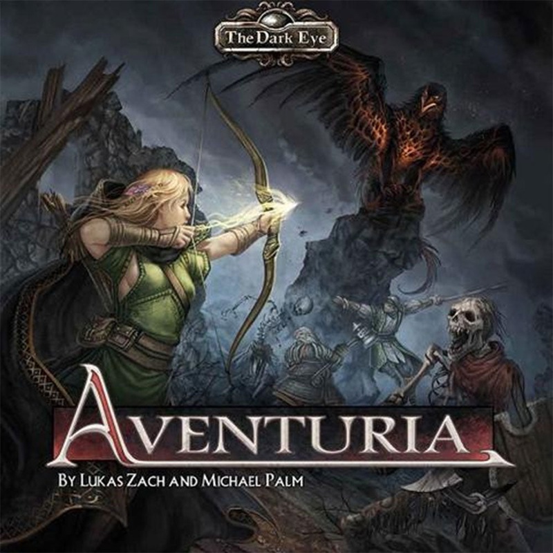 Ensemble de base de jeu de carte d'aventure Aventuria