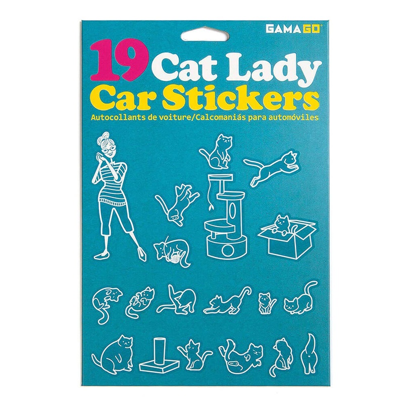 Gamago Cat Lady Car autocollants